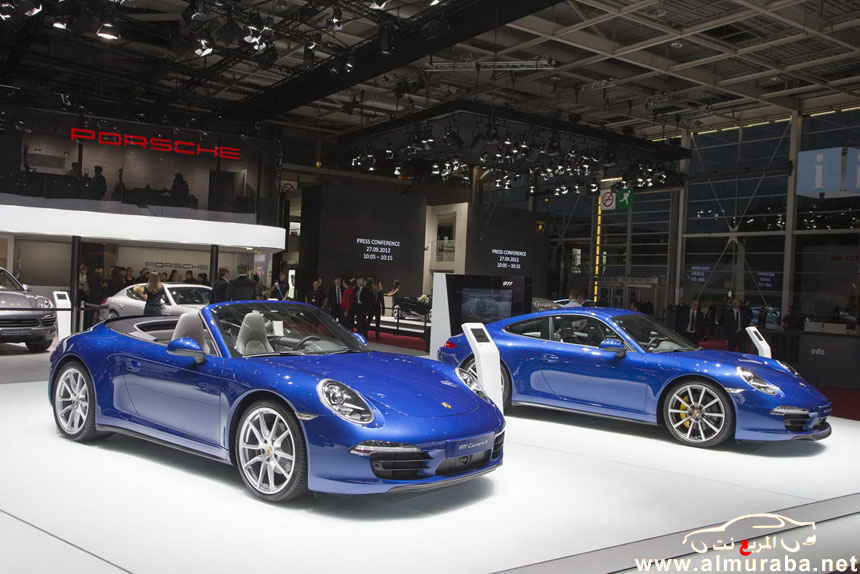 بورش 911 كاريرا 4 و 4S الجديدة تكشف نفسها في معرض باريس للسيارات Porsche Carrera 2013 2